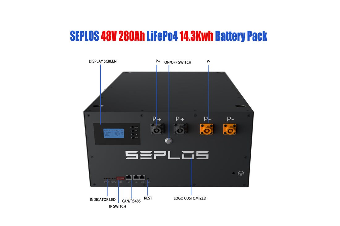 Seplos mason 280 battery pack, seplos 48V 280Ah 15Kwh battery pack,lifepo4 battery pack, seplos diy box