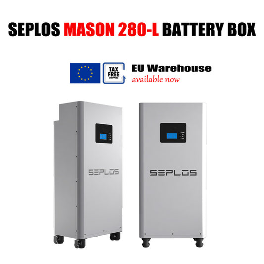 EU Stock Seplos MASON 280 Vertical 280Ah 48V Lifepo4 Energy Storage Battery Box DIY Kit Bundle With Active Balance Board with Wheels (Without cells)