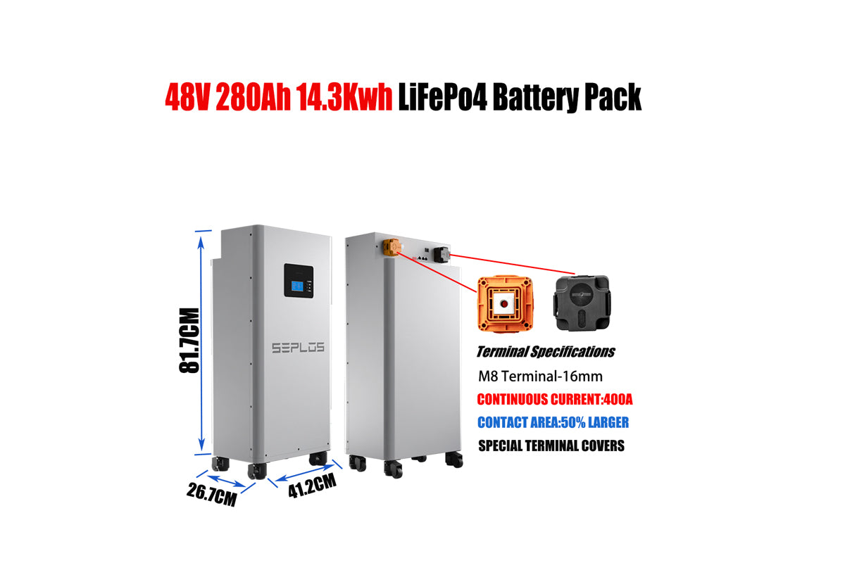 EU Stock Seplos MASON 280L Vertical Solar Energy Storage Battery Pack Without 10A Active Balance Lifepo4 Battery Pack for Home Energy Storage System