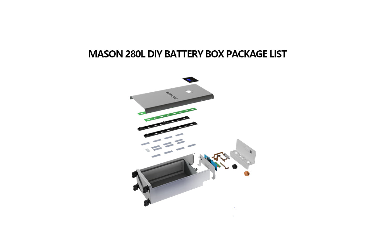 SEPLOS MASON 280L 48V 16S Vertical  Battery DIY Kits with Active Balance in EU Stock