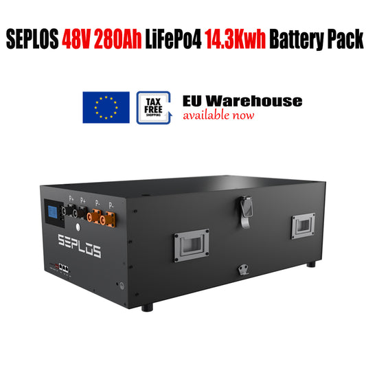 EU Stock Seplos 48V 280Ah Lithium Iron Phosphate 14.3kwh LiFePO4 Battery Pack For Solar Home Energy Storage