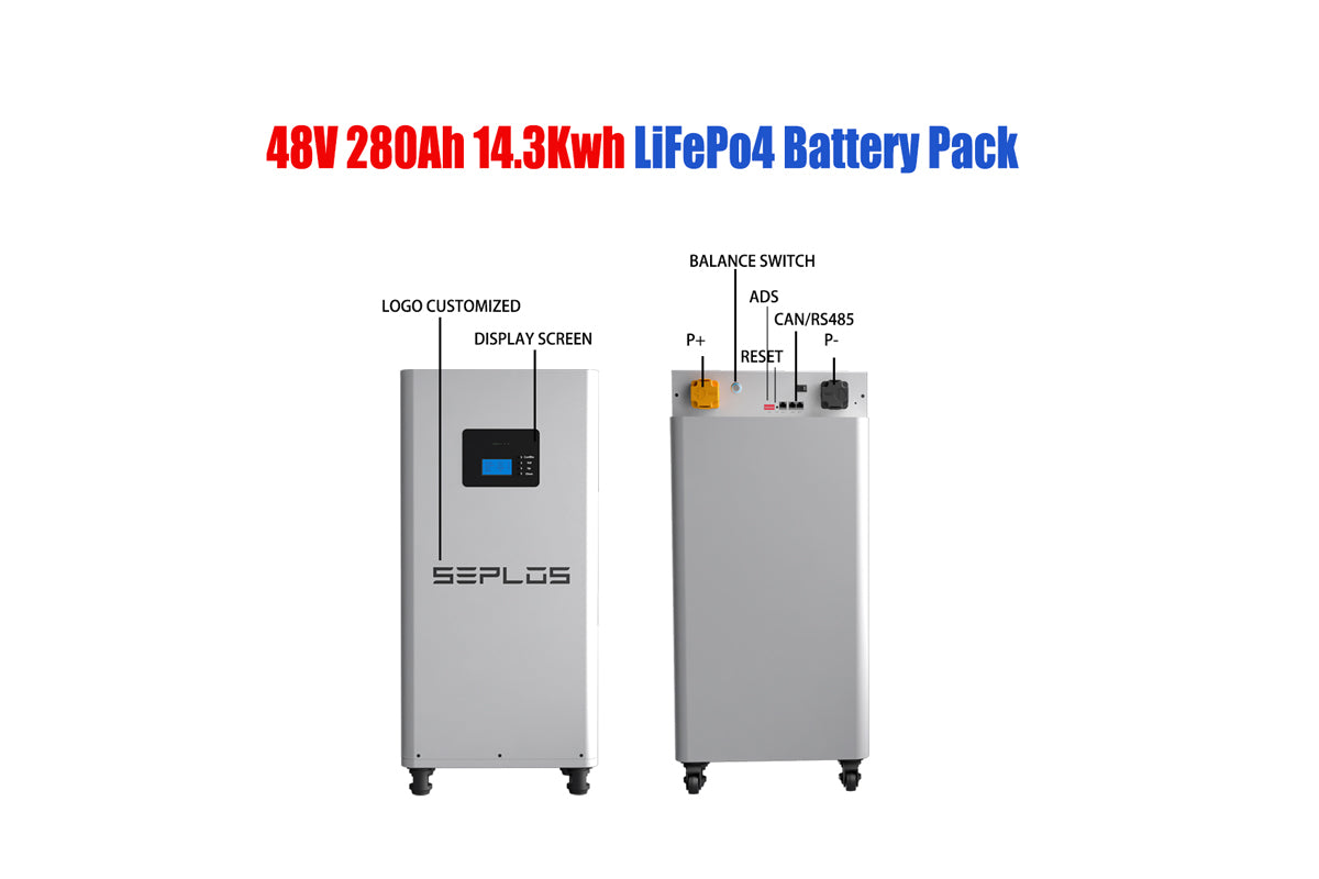 EU Stock Seplos MASON 280L Vertical Solar Energy Storage Battery Pack Without 10A Active Balance Lifepo4 Battery Pack for Home Energy Storage System